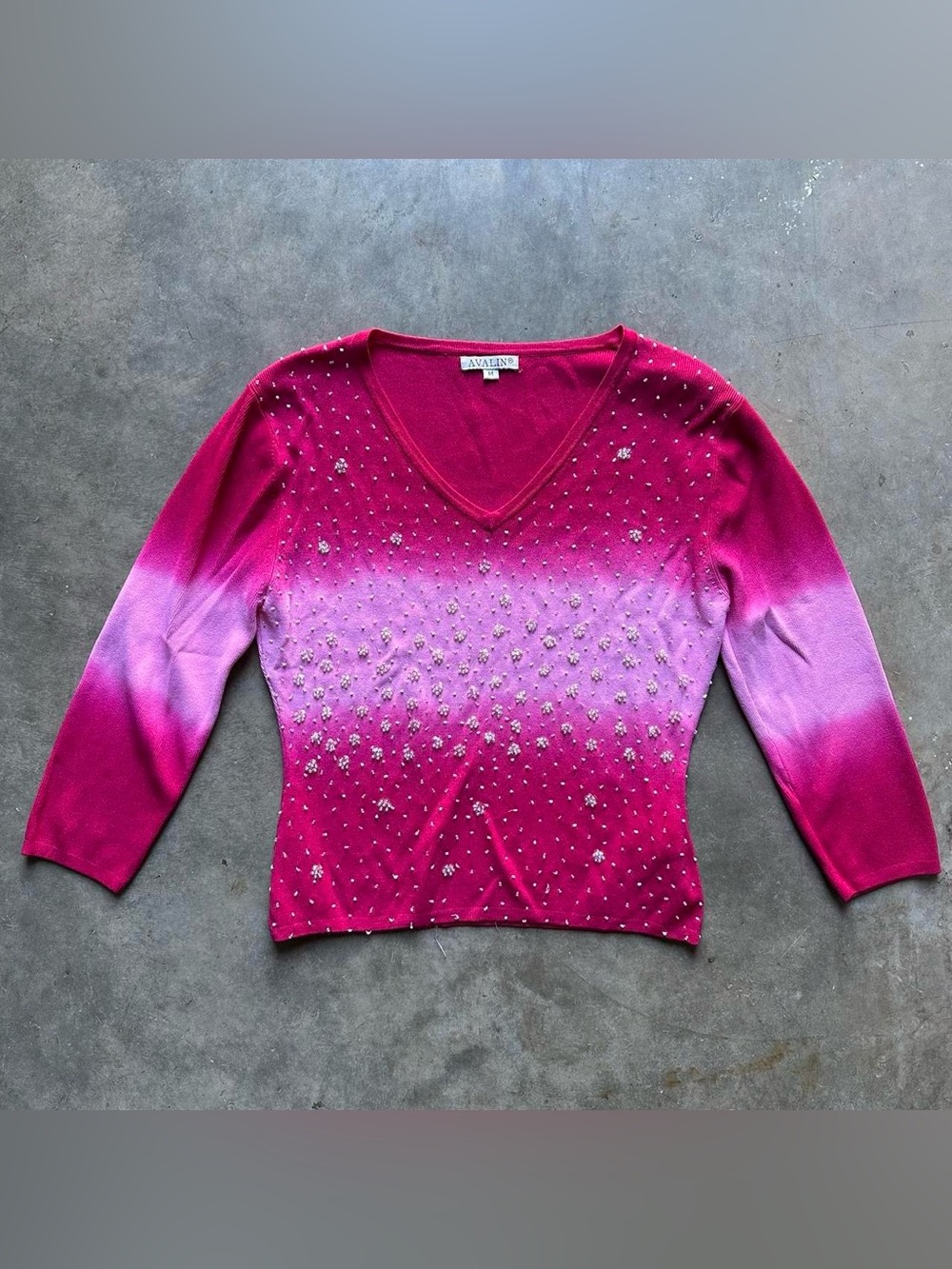 Pink beaded top